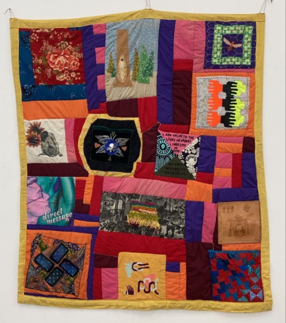 Front of 2019: Digital Connections quilt